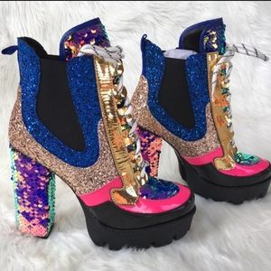 Mermaid boot heels